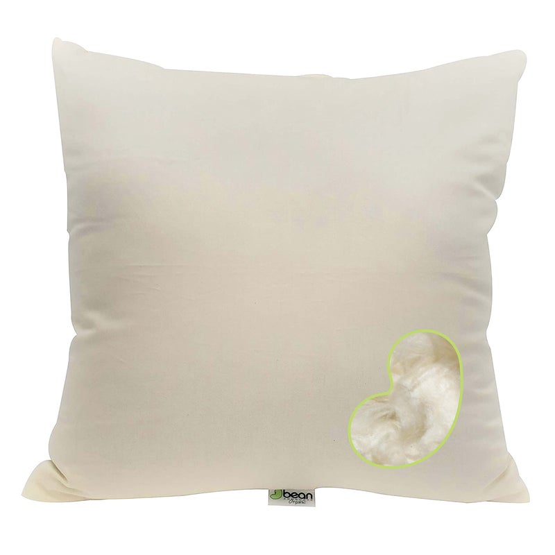 Bean Products Euro Size Premium Kapok Pillow - Breathable, Eco-Friendly and Durable Organic Cotton Fabric Neck Pillow - Soft and Supportive for Neck Support and Comfort - Made in The USA, 26" x 26" - Image 1